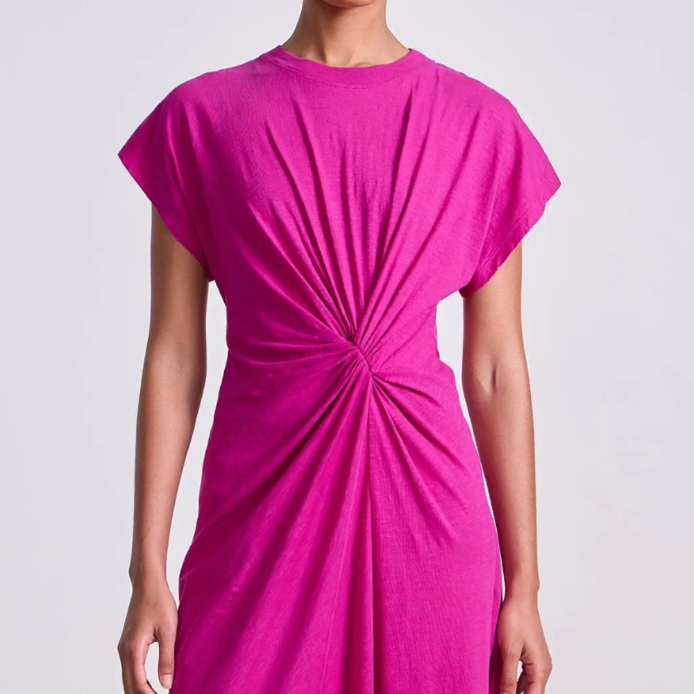 NWT $298 Apiece Apart Fuschia Volta Twist Maxi Dress - Picture 4 of 13